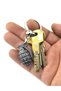 Grenade Keychain with Grenade - Matte Black - 6