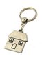 House Shaped Metal Keychain - Nickel Oxide