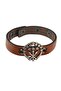 Snap Fastener Leather Adige Flag Bracelet