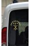 Adygea Flag Foil Sticker Gold Gilding 15 cm - 2