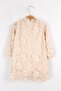 Cream Guipure Bow Girls' Dress - Bessie - 5