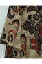 Apron Collar Half Buttoned Slit Quilted Tunic -Beige - 6