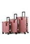 Luxury Travel Suitcase Vintage Suitcase Set W/ Mute Universal Wheel Combination Lock - Silver Gray - 5