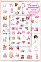 5-Piece Favorite Pink Themed Planner Sticker Set - Stickers, Agenda, Diary
