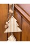 Wooden pine tree pendant ornament, new year door ornament, pine wall ornament, Christmas decorations, Christmas ornament - 3