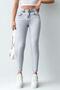 Women's Stretch Fabric Skinny Jeans Gray - 2