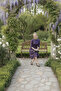 Knitted Wool Viscose Balloon Sleeve Gathered Dress Purple - 5