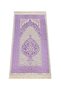 Luxury Light Color Ottoman Taffeta Prayer Rug - 0210 - Lilac Color