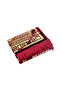 Luxury Velvet Prayer Rug with Prayer Beads Gift Red - 5