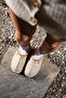 Valentine Suede Fur-Lined Colorful Sole Tazz Slippers - 4