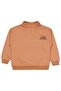Mountaın Printed 6-9 Years Old Sweatshirt - Orange 7-8 Years Old