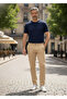 Winter Gabardine Chino Trousers Regular Fit Men's Mink