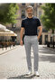 Winter Gabardine Chino Trousers Regular Fit Men's Light Gray