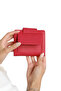 Genuine Leather Women's Wallet |   Mira 1437 Flother Matte Red - 4