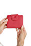 Genuine Leather Women's Wallet |   Mira 1437 Flother Matte Red