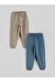 Elastic Waistband Boys' Jogger Sweatpants 2-Piece Set (W5)