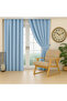 Lightproof Indigo Blue Pleatless Blackout Curtain No Ironing Sunshade, Blackout, Curtain, - 5