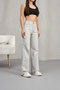 Women's Cargo Straight Fit High Waist Wide Leg Pants - 2