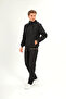 Inside Fleece Twill Fabric Hooded Oversize Men's Tracksuit Set 4407 - 6