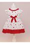 Girl's Dress Red White Spring & Summer Eid - 3
