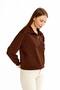 Women's Sweatshirt Zippered Stand Collar - 4