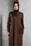 Zipper Collar Tracksuit Dress 45099