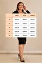 Women's Plus Size Square Neck Front Slit Long Sleeve Stretchy Midi Length Crepe Woven Dress - 3