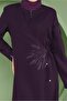 معطف مطرز بسحاب 10375 - 4