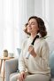 ®   Long Handle Deep Tissue Massage Gun with 4 Different Heads, Ergonomic for Neck, Shoulder and Back - 4