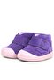 Yoohoo Genuine Leather Purple Powder Velcro Baby Girl Boots - 5