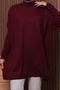 Women's Mock Neck Basic 80cm Loose Oversized Knitwear Tunic 3132 - 2