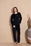 Velvet Long Sleeve Women's Pajama Set - 2