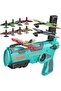 Catapult Airplane Toy Set with 4 Glider Planes - Outdoor Ejection Game for Boys Ages 3+ - 6