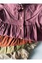 Girl's Natural Cotton Linen Collared Dress and Headband Set 3-9 Years |   Rg1713 - 4