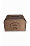 Wooden Donation Box - Laser Cut Decorative Model with Transparent Window and Gold Plexiglass Writing - 4