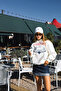 Women's Islas Baleares (Fan) Printed Relaxed Karyoka Stitched Hooded Sweatshirt Ecru - 3