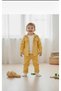 Boy's Mustard Gabardine 3-Piece Set - Shirt, Jacket, Pants and T-Shirt Combination