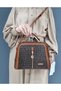 Justpolo Women's Brown Brown 5 Compartment Hand and Shoulder Bag - 6
