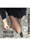 Imported Black Thin Socks Look Thermal Plush Panty Gold Socks - 5