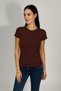 Women's Short Sleeve Crew Neck Body Brown