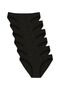 Women's Cotton Lycra 6-Piece Black Panties 1220