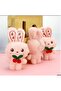 Rabbit Keychain Pink Plush Cute Keychain Bag Ornament - 2