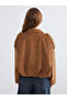 Vizyon New Season Shirt Collar Oversize Women's Suede Look Jacket - 6