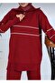 Zipped Stand-Up Collar Knitwear Suit with Pants - 3