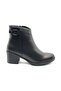 Arsendo Genuine Leather Orthopedic Heeled Women's Boots Black - 2