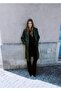 Long Leather Effect Coat - 2