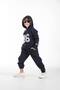 Printed 86 Hooded Fleece-Lined 3 Ip Lower Upper Children's Tracksuit Set - 3