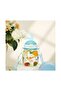 Children's Water Bottle Tritan Flask – 600 ml Water Bottle with Ear-Shaped Lid, Straw, and Strap - St-7008 - Blue - 3