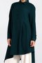Asymmetric Cut Tunic with Pleat Detail 4706 - 4