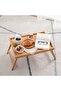 Tray-shaped bedside table with folding legs - 4